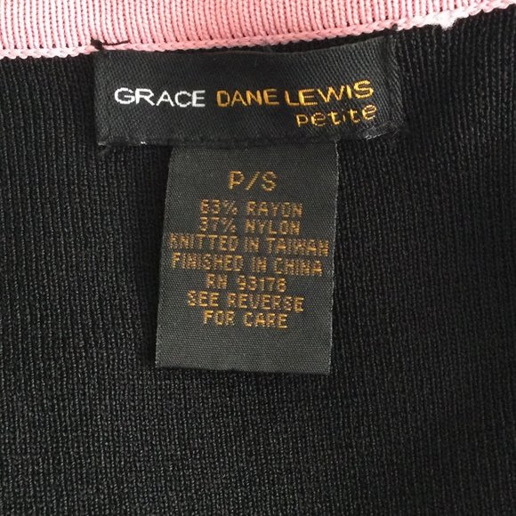 Grace Lewis Sweater Set, Black/Pink, Petite Small - Picture 6 of 9